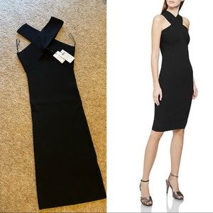 New with Tag Reiss Devra-Halter Knit Dress Size M